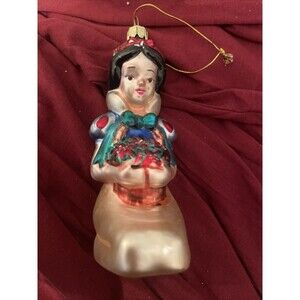 2000 Santa’s Best Disney Ornament Snow White European Glass Mouth Blown